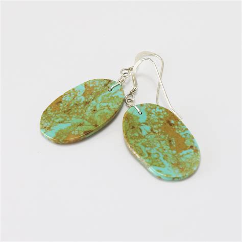 Native American Turquoise Earrings By Lenore Owen Cheykaychi The