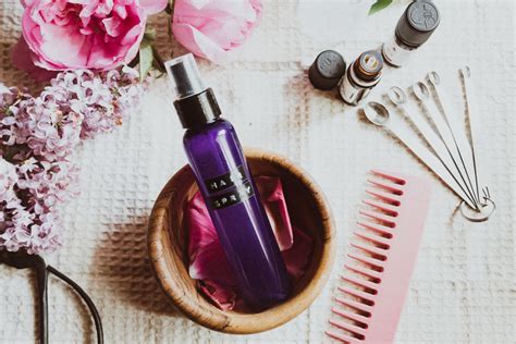 You've probably heard of sea salt spray for your hair. DIY Glycerin hair spray with Aloe Vera and Rose Water for ...