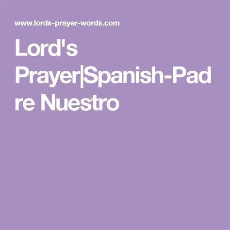 Padre Nuestro Our Father In Spanish Print Padre Nuestro Our Father Lords Prayer Spanish Svg