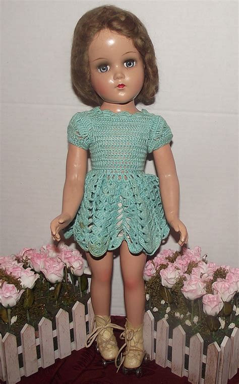 Vintage Composition Arranbee Randb Nancy Lee Skater Doll 18 Circa From