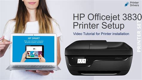 Printer Unboxing And Setting Up Hp Officejet 3830 Printer Driver