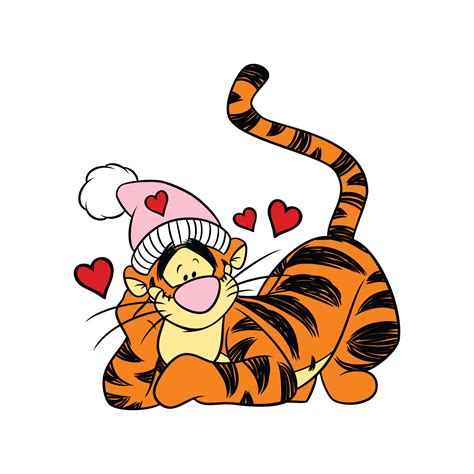 Tigger 3 Hearts Valentines Hat Winnie The Pooh And Etsy