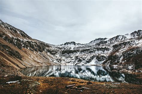 Poze Peisaj Natură Pustie Munte Zăpadă Rece Iarnă Lac Zona