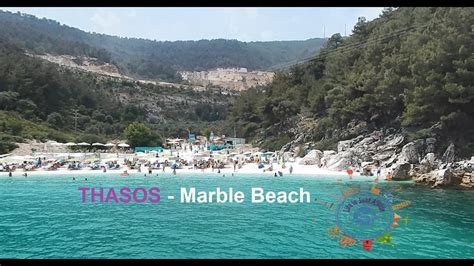 Grecia Thasos Marble Beach Filmare De Pe Vas Youtube