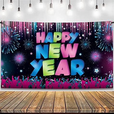 Howaf Happy New Year Background Cloth For New Year Party