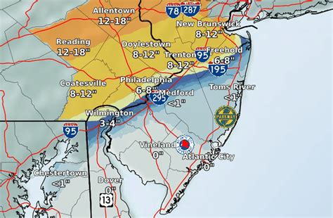 How Much Snow To Expect In Ocean County From The Monster Nj Snowstorm