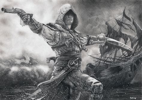 Assassin S Creed IV Black Flag Edward Kenway By Bajan Art On DeviantArt