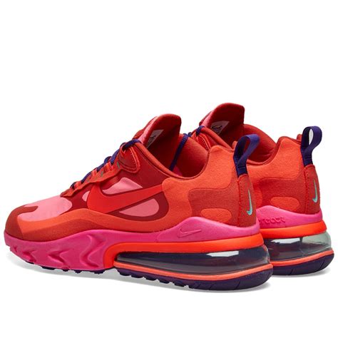 Nike Air Max 270 React W Red Crimson Pink And Purple End
