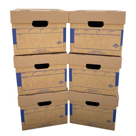 Uboxes Office Moving And Storage Boxes 6 Pack Miracle File Moving Boxes