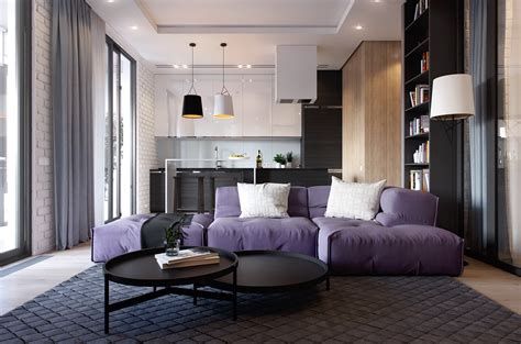 2 One Bedroom Apartments With Modern Color Schemes