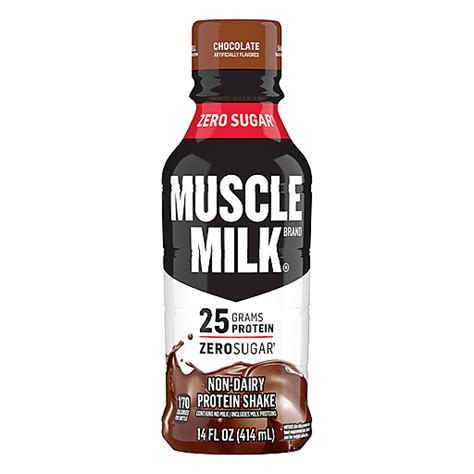 Muscle Milk Zero Sugar Non Dairy Chocolate Protein Shake 14 Oz Bars