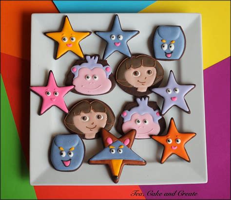 Dora The Explorer Cookies Dora Birthday Cookies Dora The Explorer