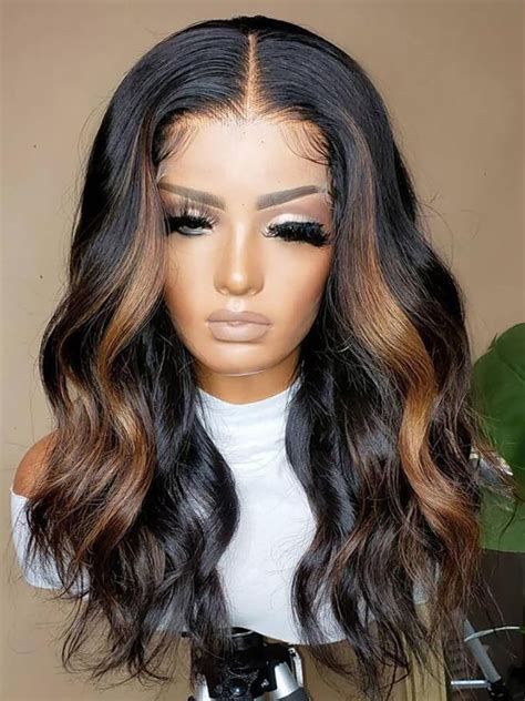 Luve Highlight Undetectable Hd Lace Wig Body Wave With Pre Plucked In
