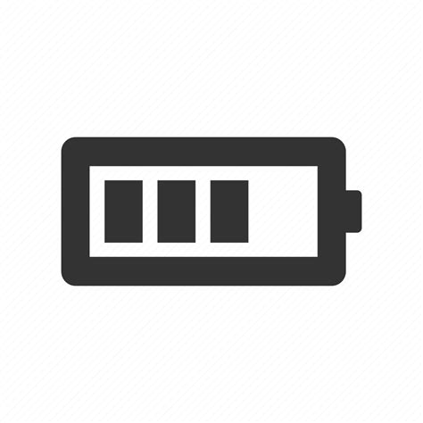 Bar Bars Battery Charge Status Three Usage Icon Download On