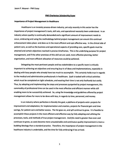 Scholarship Essay Template Free