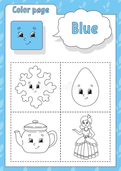 Coloring Book Learning Colors Flashcard For Kids Cartoon Characters