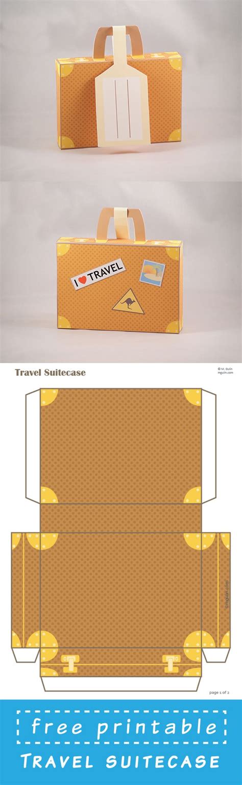 Free Printable Paper Suitcase Template Printable Templates Protal