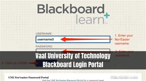 Vaal University Of Technology Blackboard Login Portal