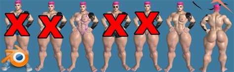 Zarya OW NUDE 3D Model 3DHunt Co
