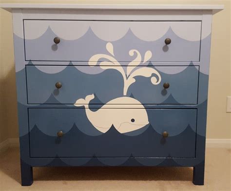 Search our wide selection of nautical decor for your entire coastal home, including nautical wall decor and nautical accessories made from sea glass, beach shells, aged driftwood, nautical rope materials and other beach themed nautical materials. Whale dresser for nautical themed nursery | Nautical ...
