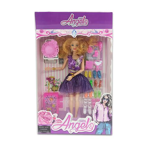 Girl Angela Stylish Barbie Doll Toy With Dress And Accessories 164904155