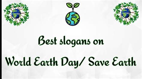 Best Slogans On Only One Earth Slogans And Quotes On World Earth