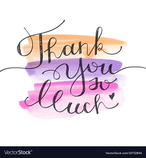 Thank You So Much Royalty Free Vector Image Vectorstock