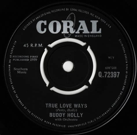 Buddy Holly True Love Ways 1963 Vinyl Discogs