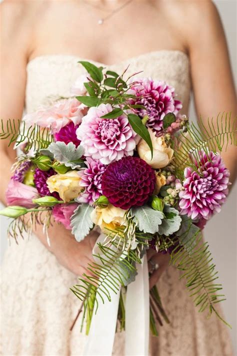 Beautiful Bridal 15 Breathtaking Dahlia Bouquets