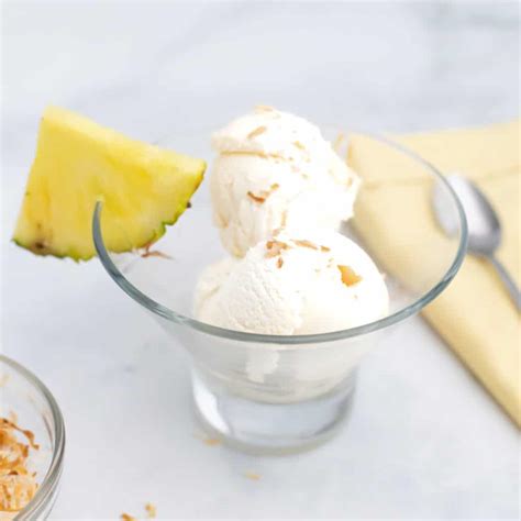 Pineapple Coconut Ice Cream 3 Clean Ingredients • A Sweet Pea Chef