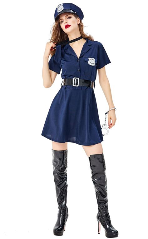 Sexy Policewoman Uniform Halloween Cosplay Costume