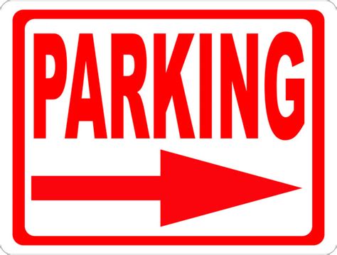 Parking Sign With Directional Arrow Signs By Salagraphics
