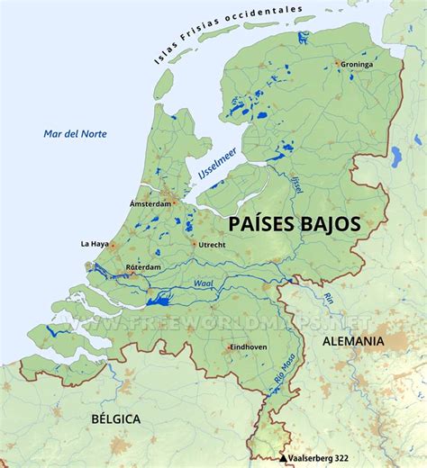 La casa de ana frank países bajos 5. Países Bajos - Mapas de los Países Bajos
