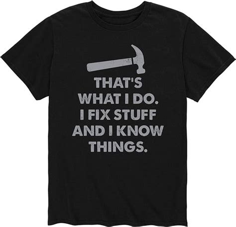 Instant Message Fix Stuff And I Know Things Mens Short Sleeve