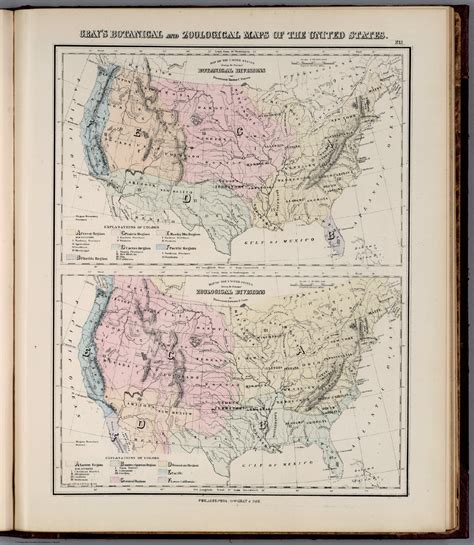 Grays Botanical And Zoological Maps Of The United States Copyright