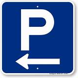 Photos of Parking Arrow Sign