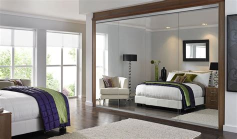 Ideally, the bed in a feng shui bedroom will be positioned near the corner of the room that's diagonally opposite the bedroom door. Mirrored Sliding Closet Doors in 2021 | Mirrored wardrobe ...