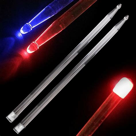5a Acrylic Drum Stick Led Glow Alternately In The Dark Stage Luminous