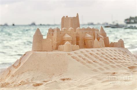 Childrens Sand Castle On The Beach Photograph By Viktor Birkus Fine