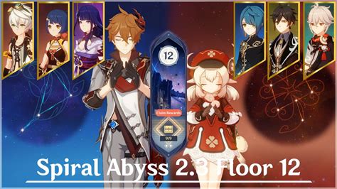 Spiral Abyss 23 Floor 12 Thundering Pulse Em Tartaglia And Klee Is