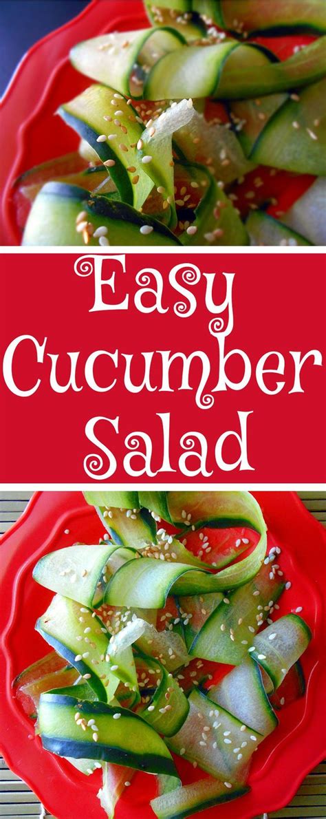 Cucumber Salad Made Japanese Style Recipe Delicious Salads Healthy
