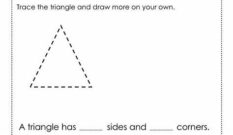 Kindergarten Math Shapes Worksheets and Activities | Triangle worksheet