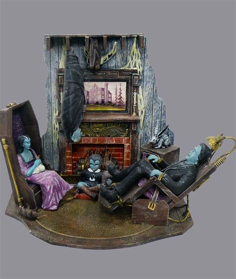 1965 Aurora Munsters Living Room Model Kit This Was Professionally