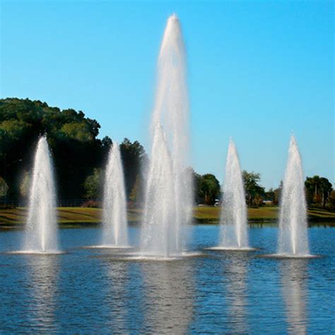 Custom Built Floating Lake Fountains Vertex Aquatic Solutions