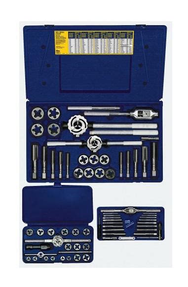 A tap is used to cut or form the female portion of the mating pair (e.g. IRWIN HANSON 66-Piece Metric Tap And Die Set (97312)