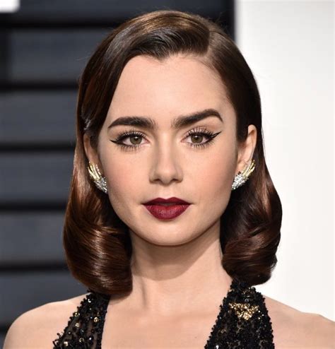 Lily Collins Hair Color 2017 Celebrity Hair Color Guide