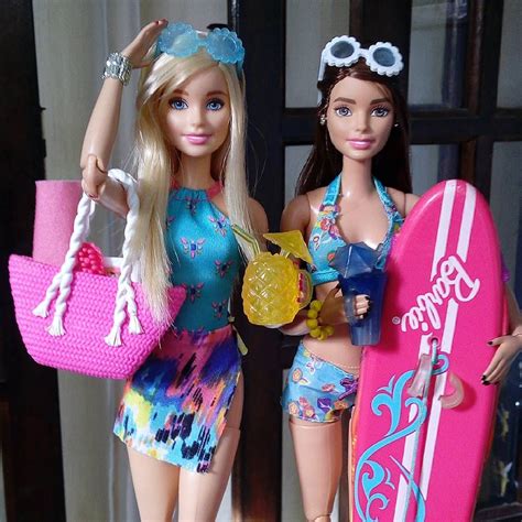 Barbie Beach Barbie Thessa And Friends 🎀 Barbiecolllector On Instagram “beach Day🌊🌞🏊