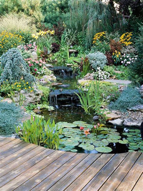 Natural Backyard Pond Garden Ideas Homemydesign