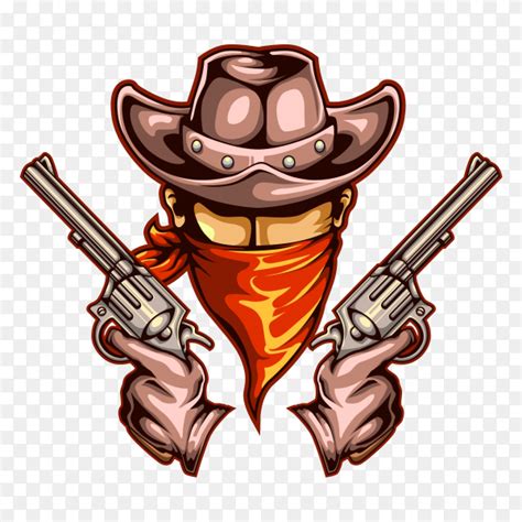 Cowboy And Guns Wanted Wild West Premium Vector Png Similar Png