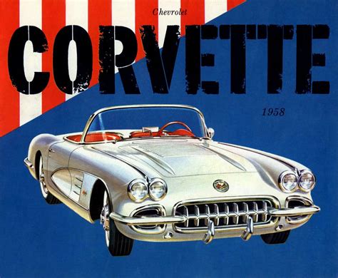 Vintage Corvette Poster Silodrome